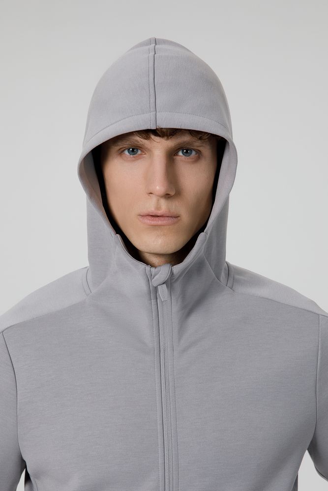 Куртка с капюшоном унисекс Begi, серая-4