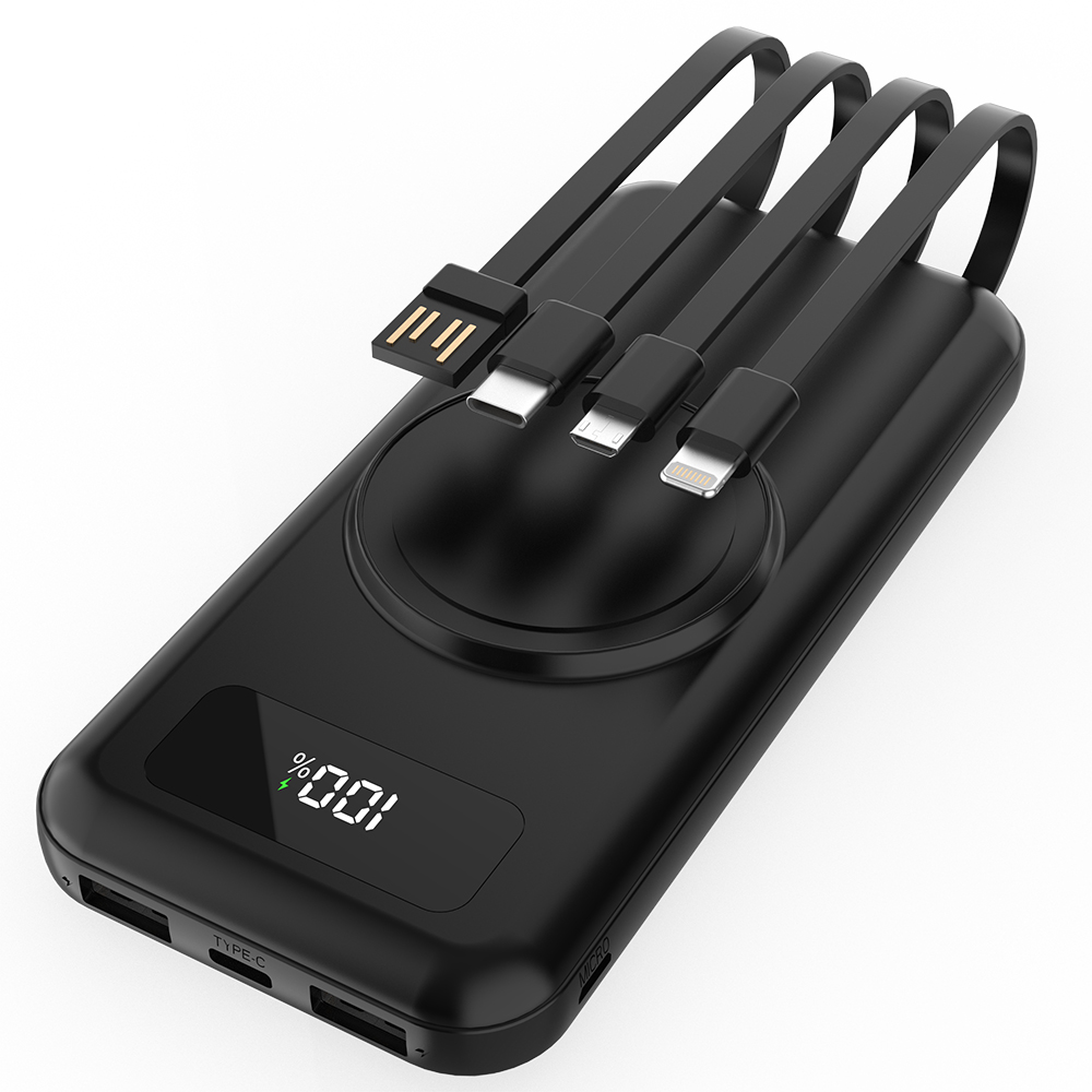 Внешний аккумулятор Authority с беспроводной зарядкой (5W), Черный-4