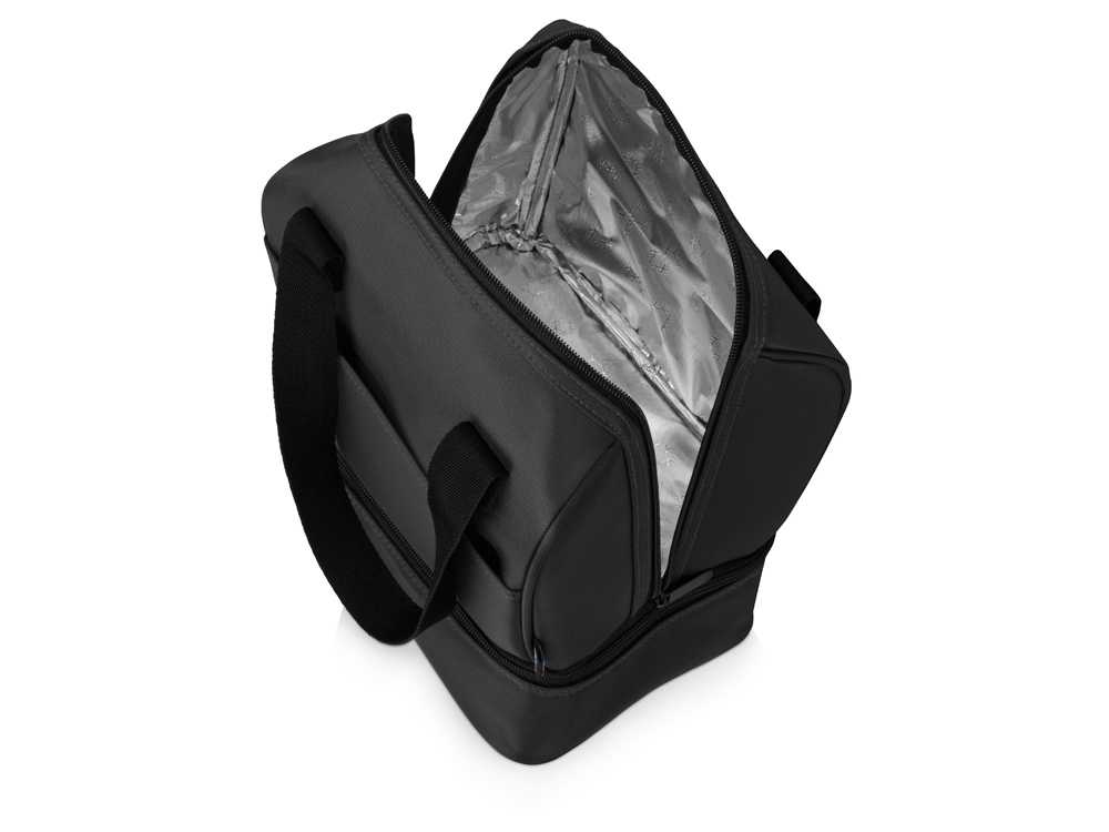 Сумка-холодильник Cool с 2-мя изолированными отделениями, темно-серый-2