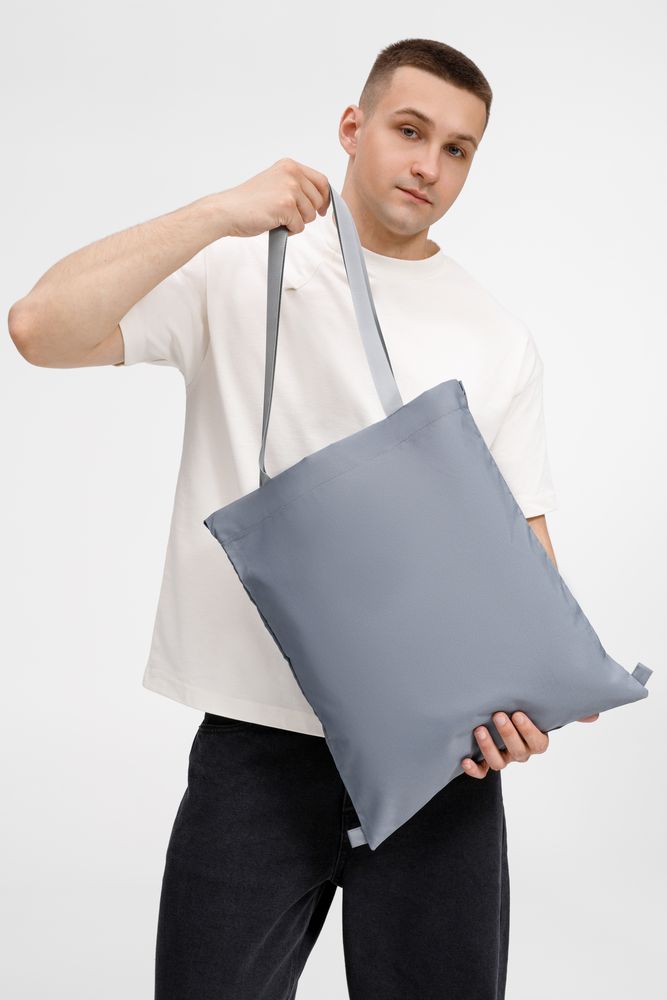 Шопер B3, серый с серыми ручками-2