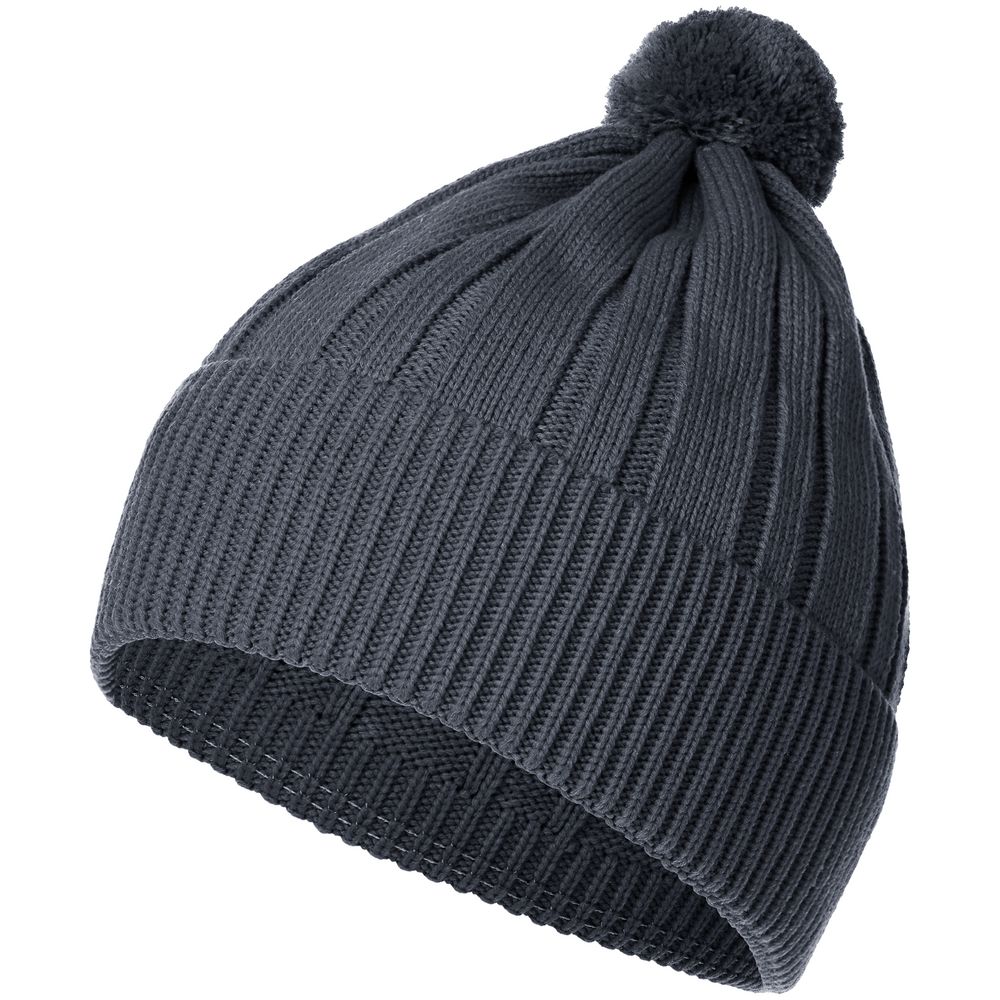 Шапка Knit Beat, серая (графит)-1