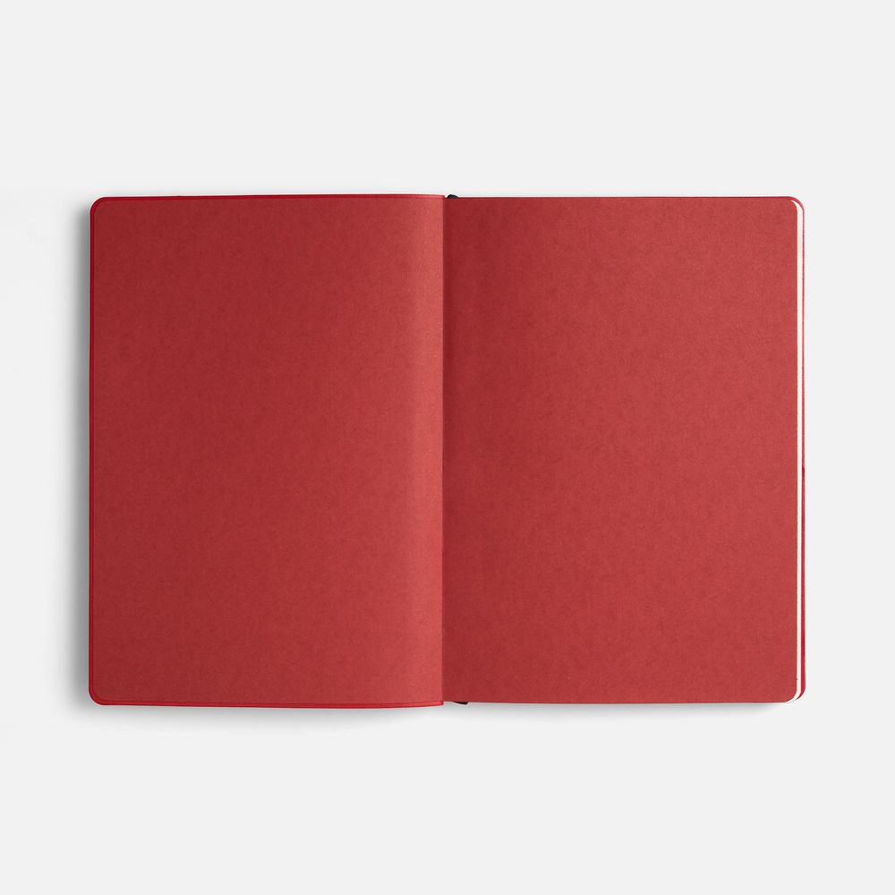 Ежедневник Doppio, недатированный, черный с красным-4