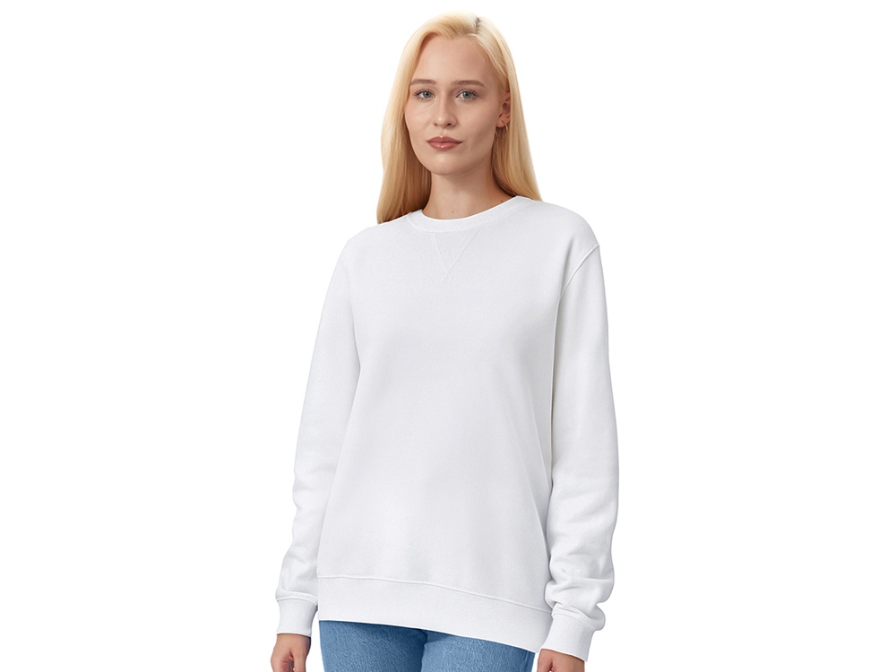 Свитшот оверсайз Lisbon унисекс, белый-3