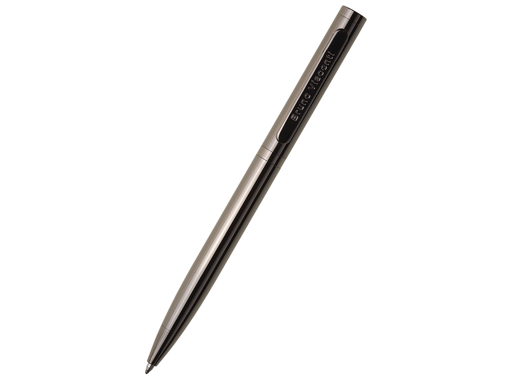 Ручка Firenze шариковая автоматическая, вороненая сталь-0