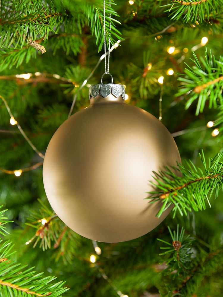 Елочный шар Finery Matt, 10 см, матовый золотистый-2