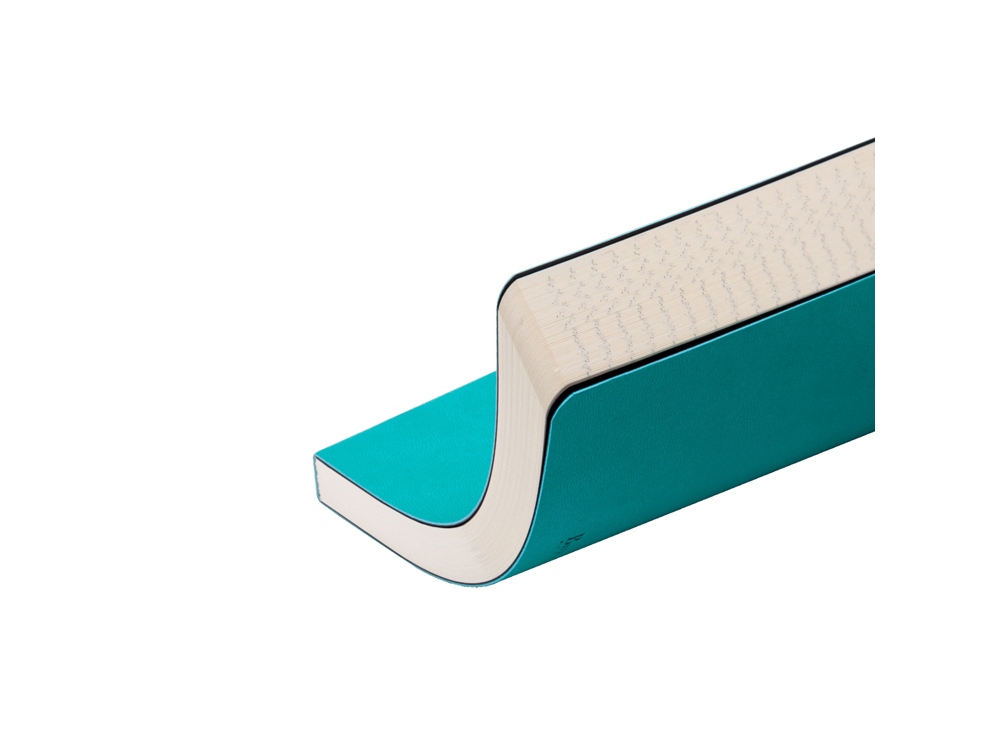 Ежедневник А5 недатированный Megapolis Velvet Flex, морская волна-2