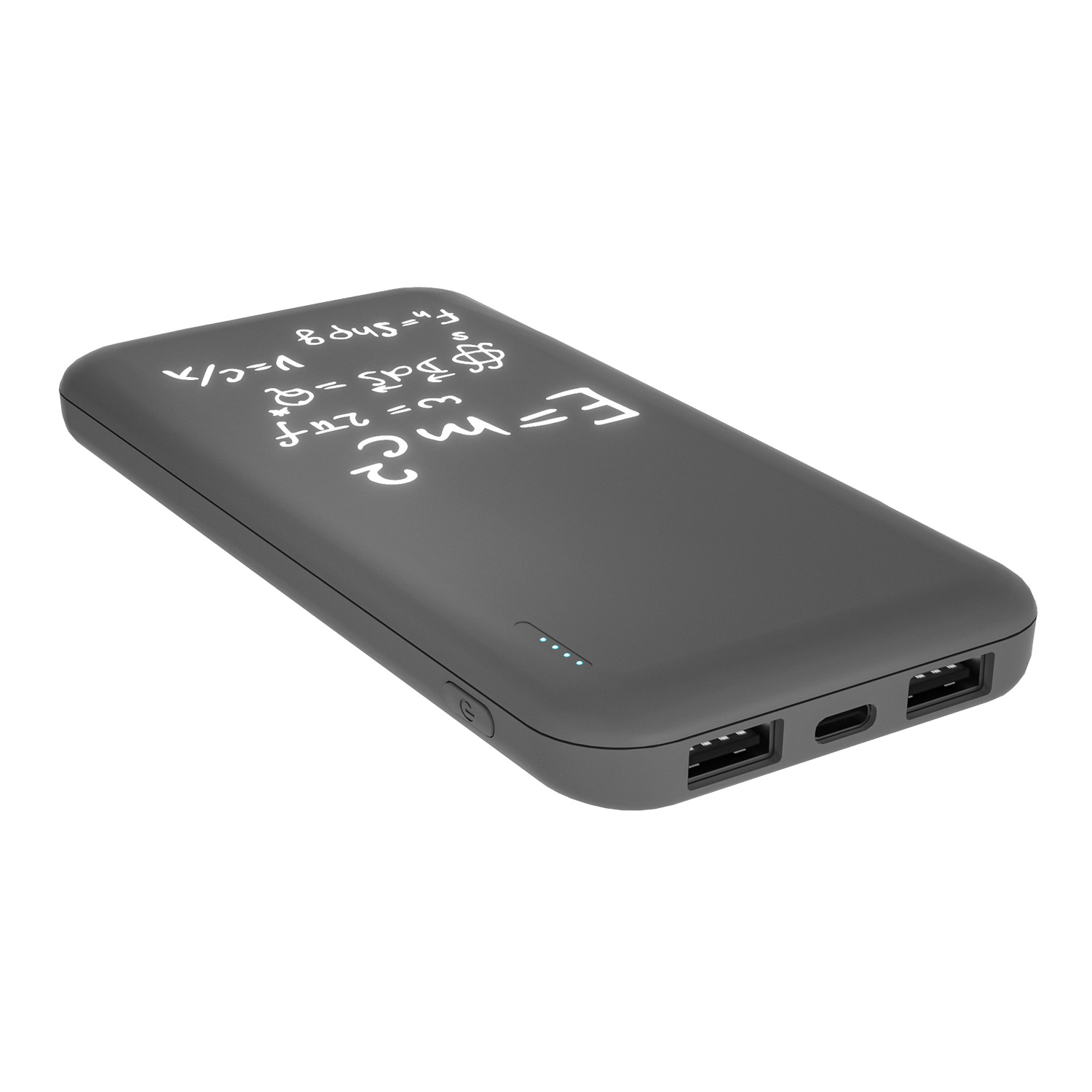 Внешний аккумулятор с подсветкой Люче (Luce) 10000 mAh, серый-8