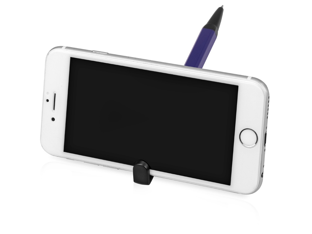 Ручка-подставка металлическая, Кипер Q, синий/черный-1