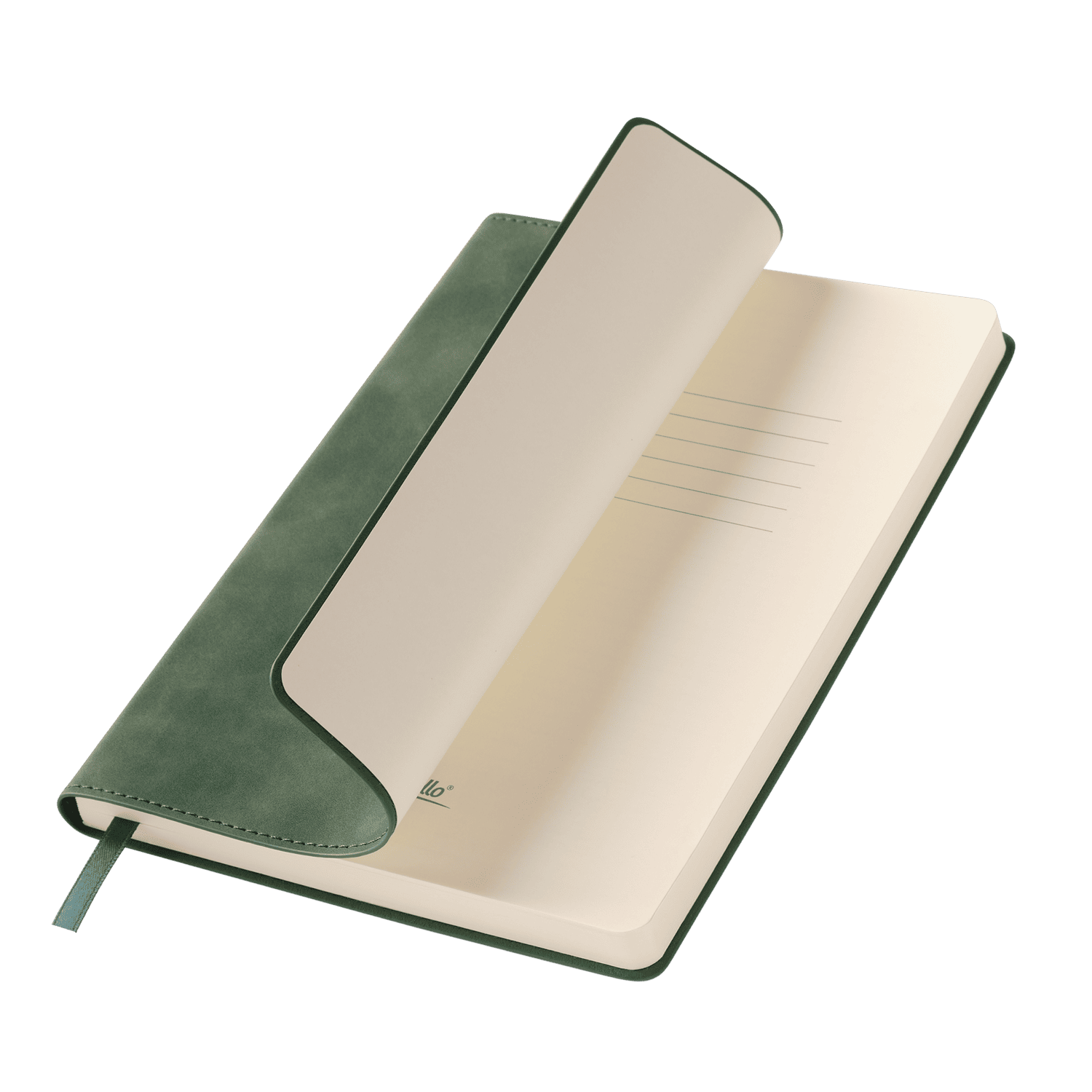 Ежедневник Верона (Verona) недатированный, зеленый (без упаковки, без стикера)-0