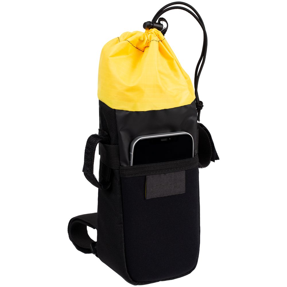 Велосумка на руль Feed Bag, черная-0