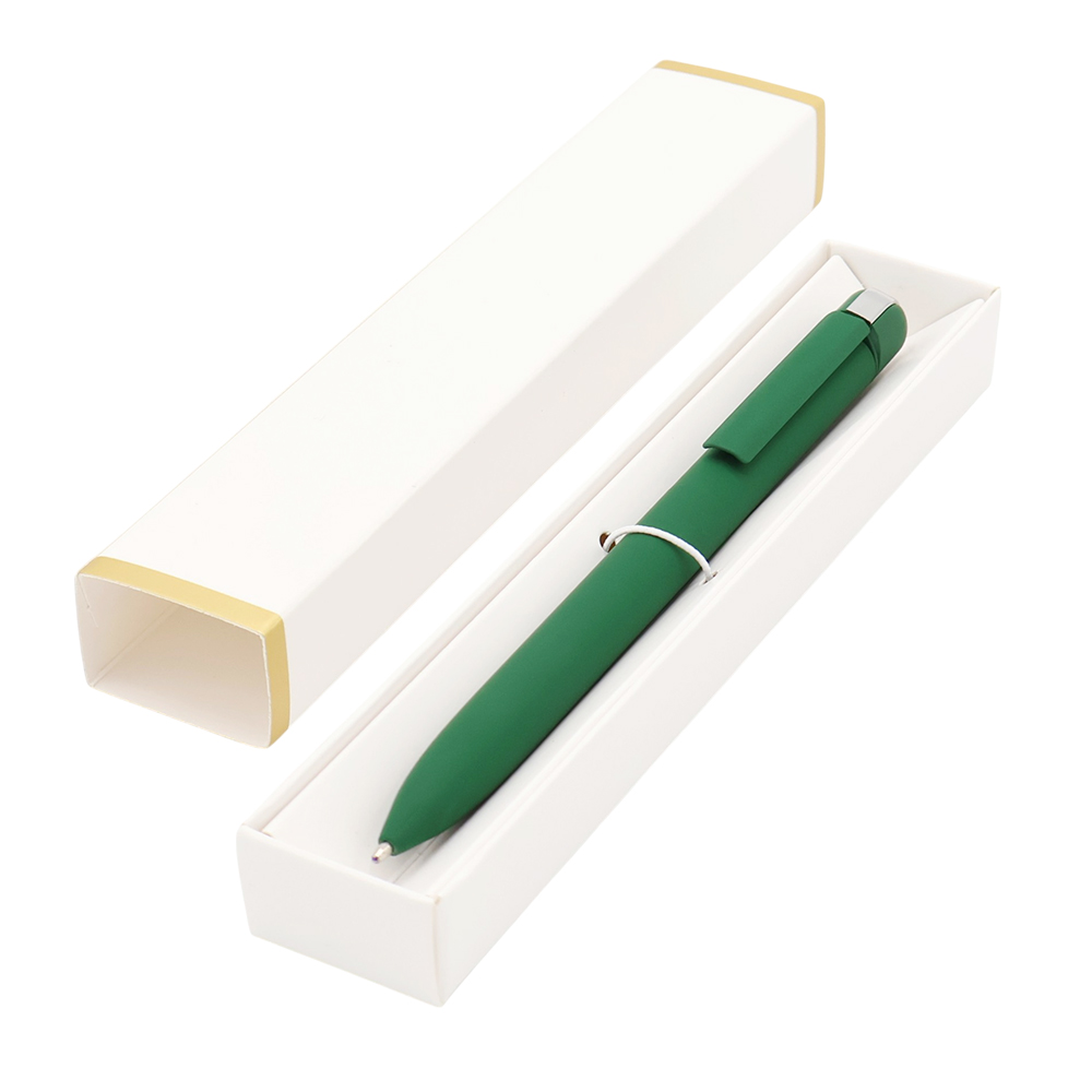 Ручка Espada в коробке Cradle белой с позолотой, Темно-зеленый-0