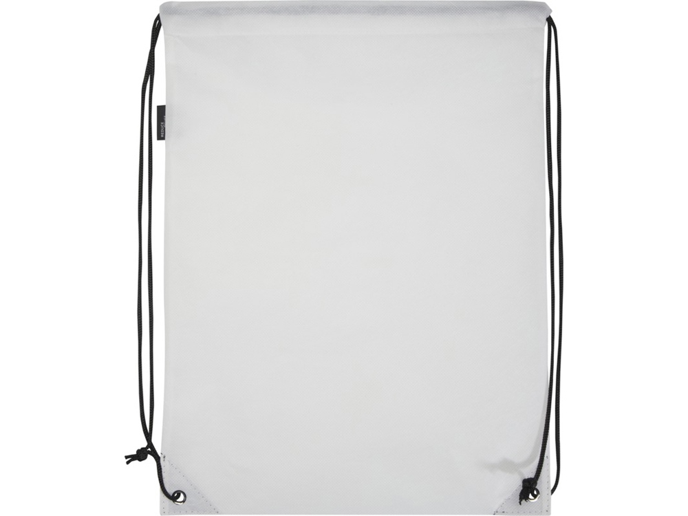 Рюкзак-мешок  на шнурке Evergreen из переработанного нетканого материала, белый-2