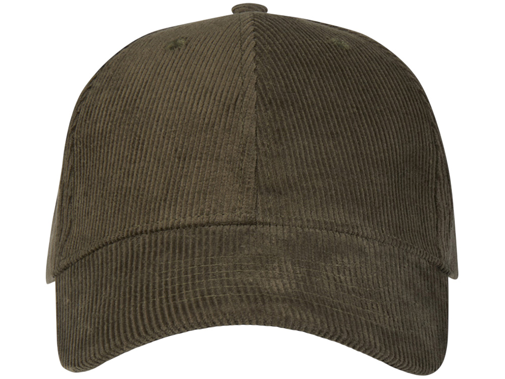 Hutton 6-панельная бейсболка из переработанного хлопка - Зеленый лесной-1