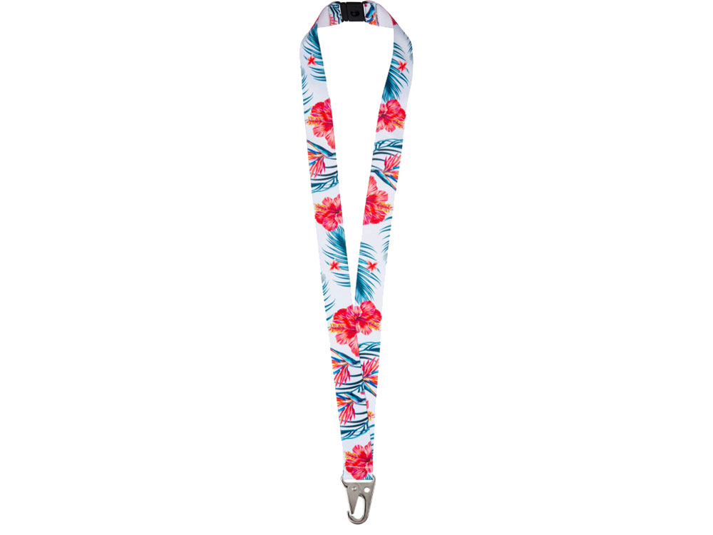 Ланъярд 2,5 см под сублимацию с большим карабином и замком обрыва-1