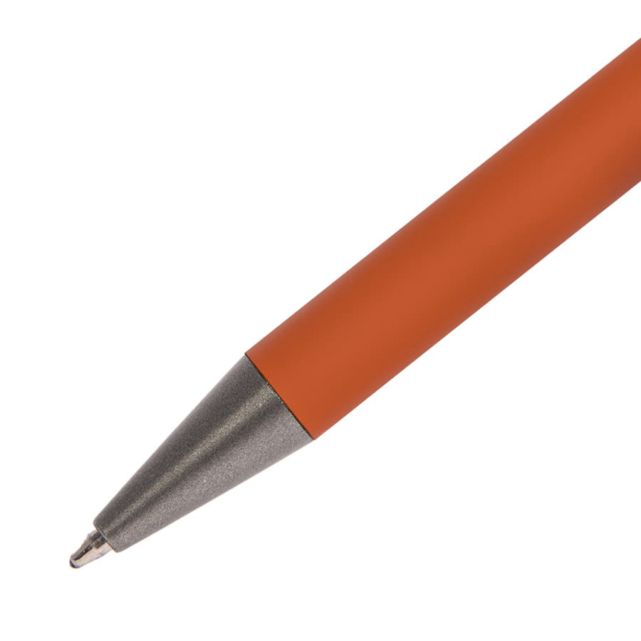 Ручка шариковая FACTOR, оранжевый, серый-1