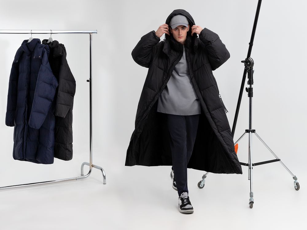 Пуховик унисекс Kapsula, черный-6