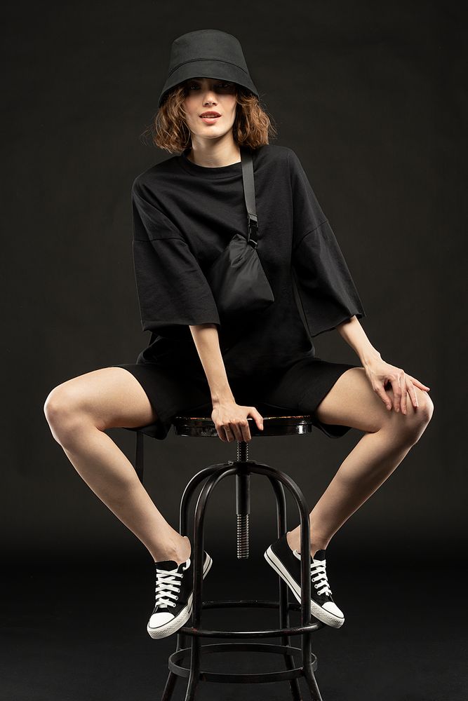 Панама C6, черная-1