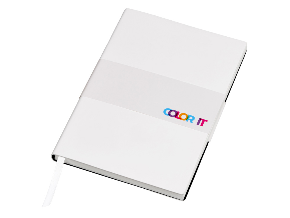 Бизнес-блокнот C1 софт-тач, гибкая обложка, 128 листов, белый-5