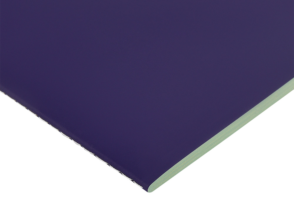 Бизнес-тетрадь А5 Pragmatic Contrast, 40 листов в клетку, фиолетовый с салатовым срезом-1