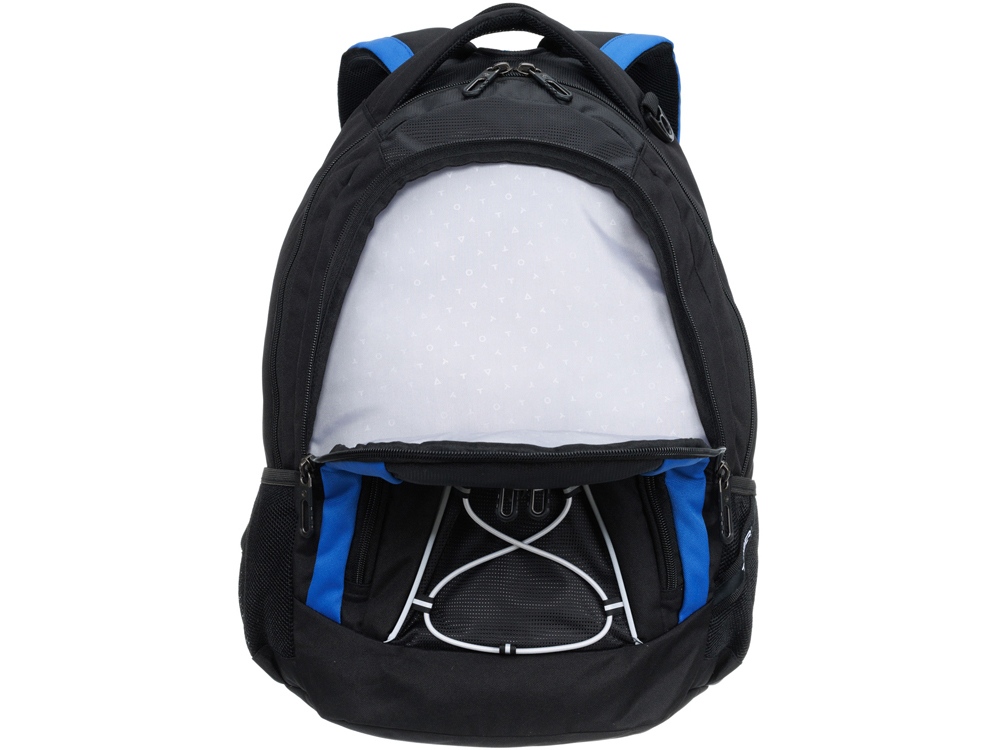 Рюкзак TORBER ROCKIT с отделением для ноутбука 15, черный/синий, полиэстер, 33х19х45 см, 28 л-6