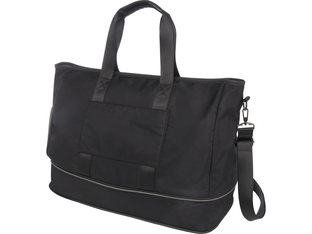 Rhine расширяемая спортивная сумка на 35 л из переработанных материалов по стандарту GRS, сплошной черный-3