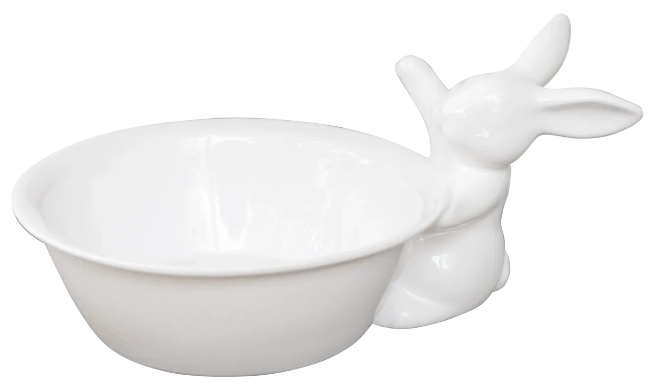 Мисочка с кроликом, Белый-0