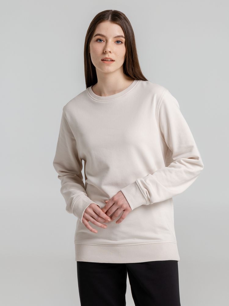 Свитшот унисекс BNC Inspire (Organic), молочно-белый-5