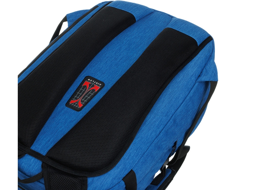 Рюкзак TORBER РИТМ с отделением для ноутбука 15'', синий, полиэстер, 31 x 20 x 47 см, 29 л-4