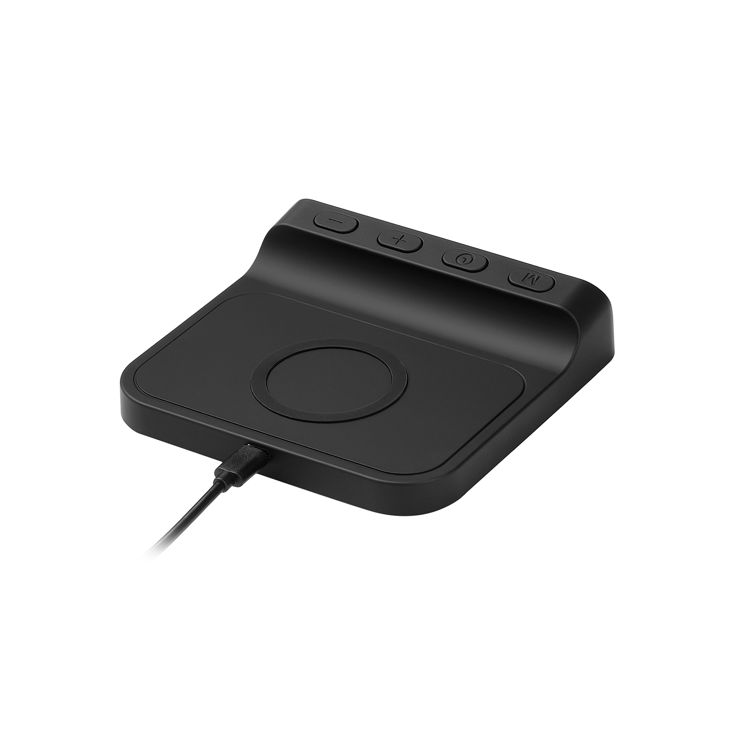 Зарядная станция с часами 15W Rigel, черная-5