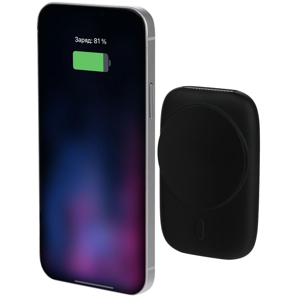 Универсальный магнитный аккумулятор Feel Motion, 5000 мАч, черный-6