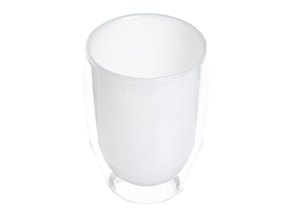 Стакан с двойными стенками, белый внутри-1