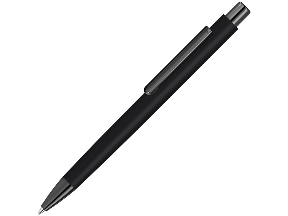 Металлическая шариковая ручка soft touch Ellipse gum, черный-0