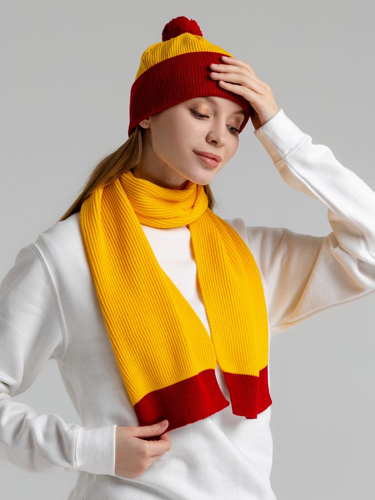 Шапка Snappy, желтая с красным-2