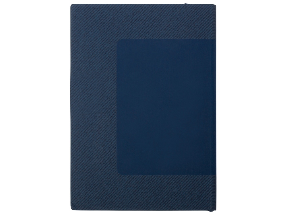 Бизнес блокнот Supreme с вставкой из софт-тача, гибкая обложка, 128 листов, синий-3