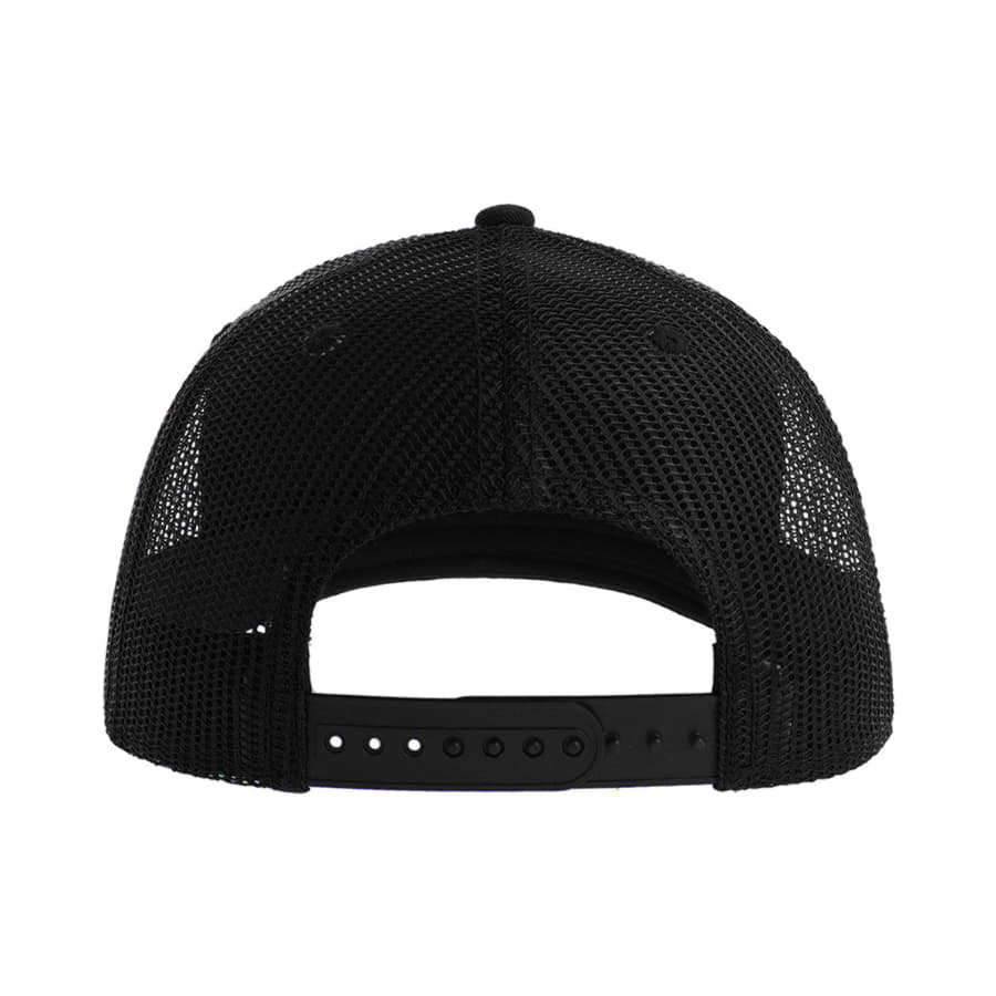 Бейсболка SONIC, 6 клиньев, пластиковая застежка, черный-5