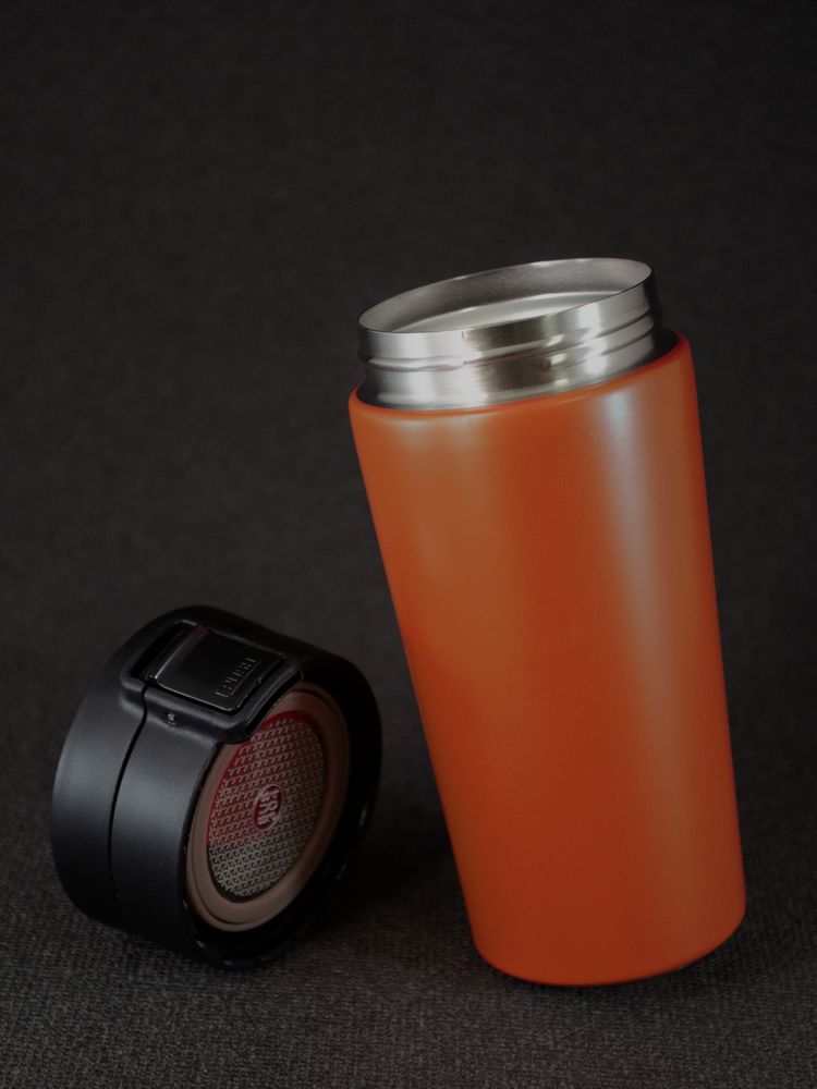 Термостакан с ситечком No Leak Infuser, оранжевый-3