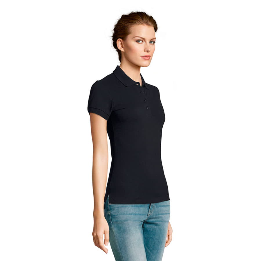 Рубашка поло женская PEOPLE 210, темно-синий-3