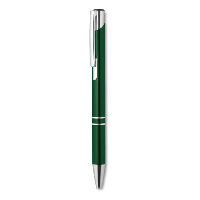 Recycled aluminium ball pen, зеленый-1