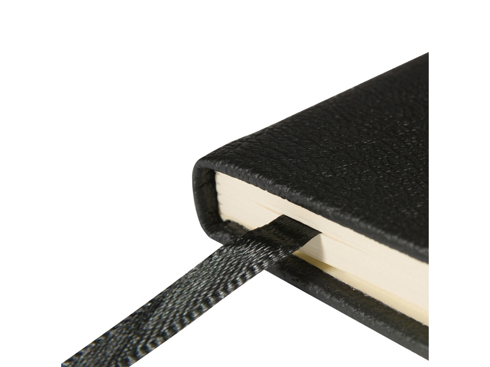 Блокнот А5  City на резинке, черный-4