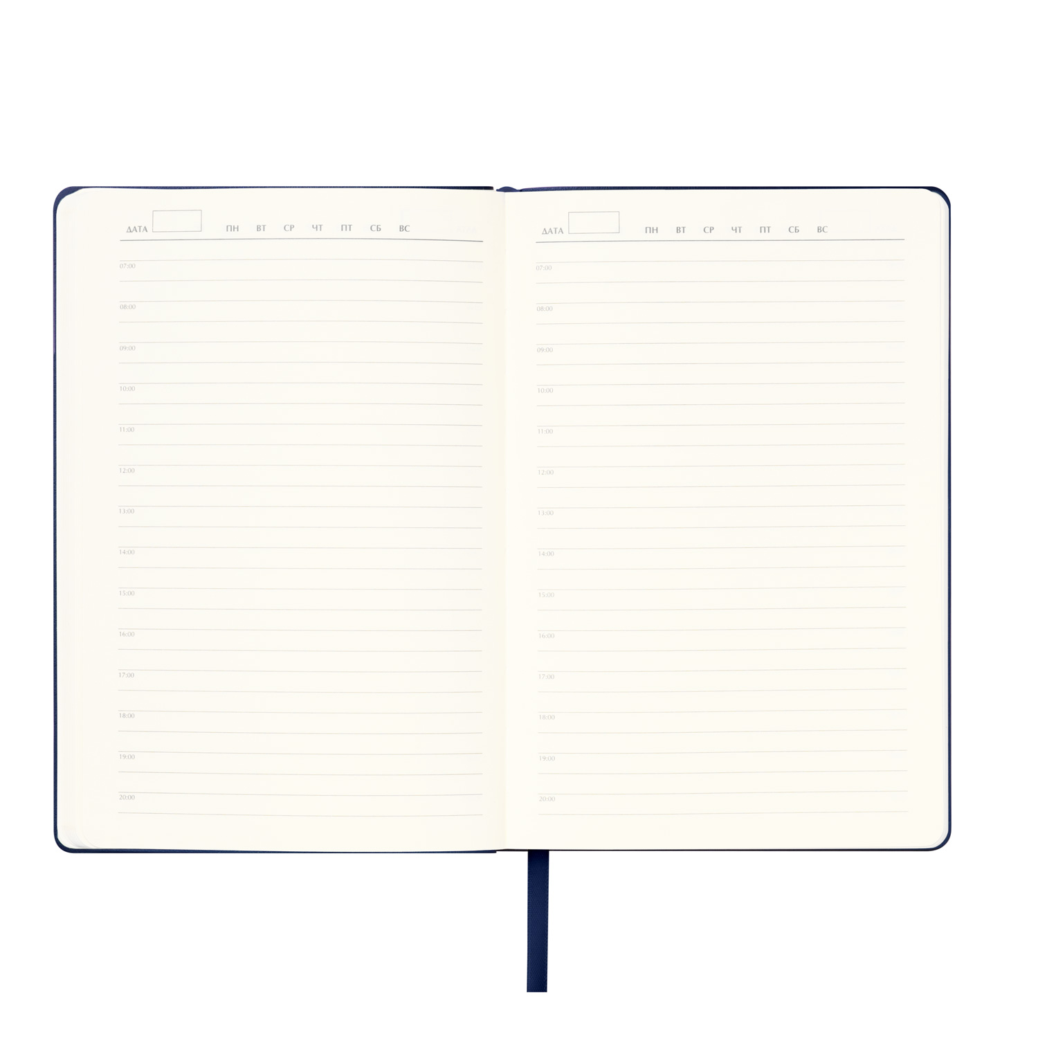 Ежедневник Spark недатированный, синий (с упаковкой, со стикерами)-8