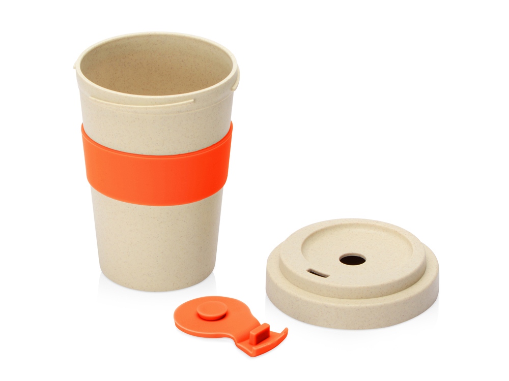 Стакан из пшеничного волокна Flava, оранжевый 021C-2