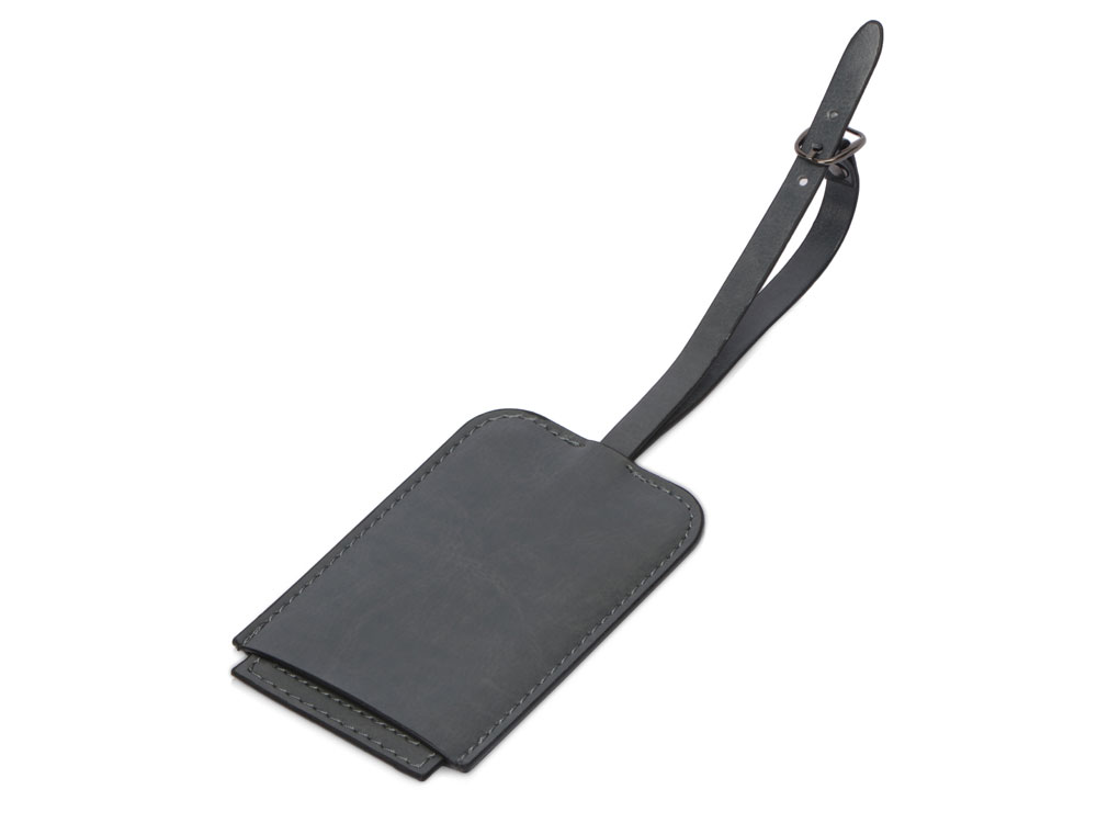 Багажная бирка из PU Fabrizio, серый-1