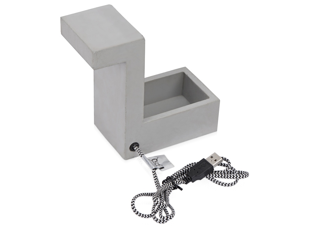 Настольная лампа из бетона Blok Lamp-1
