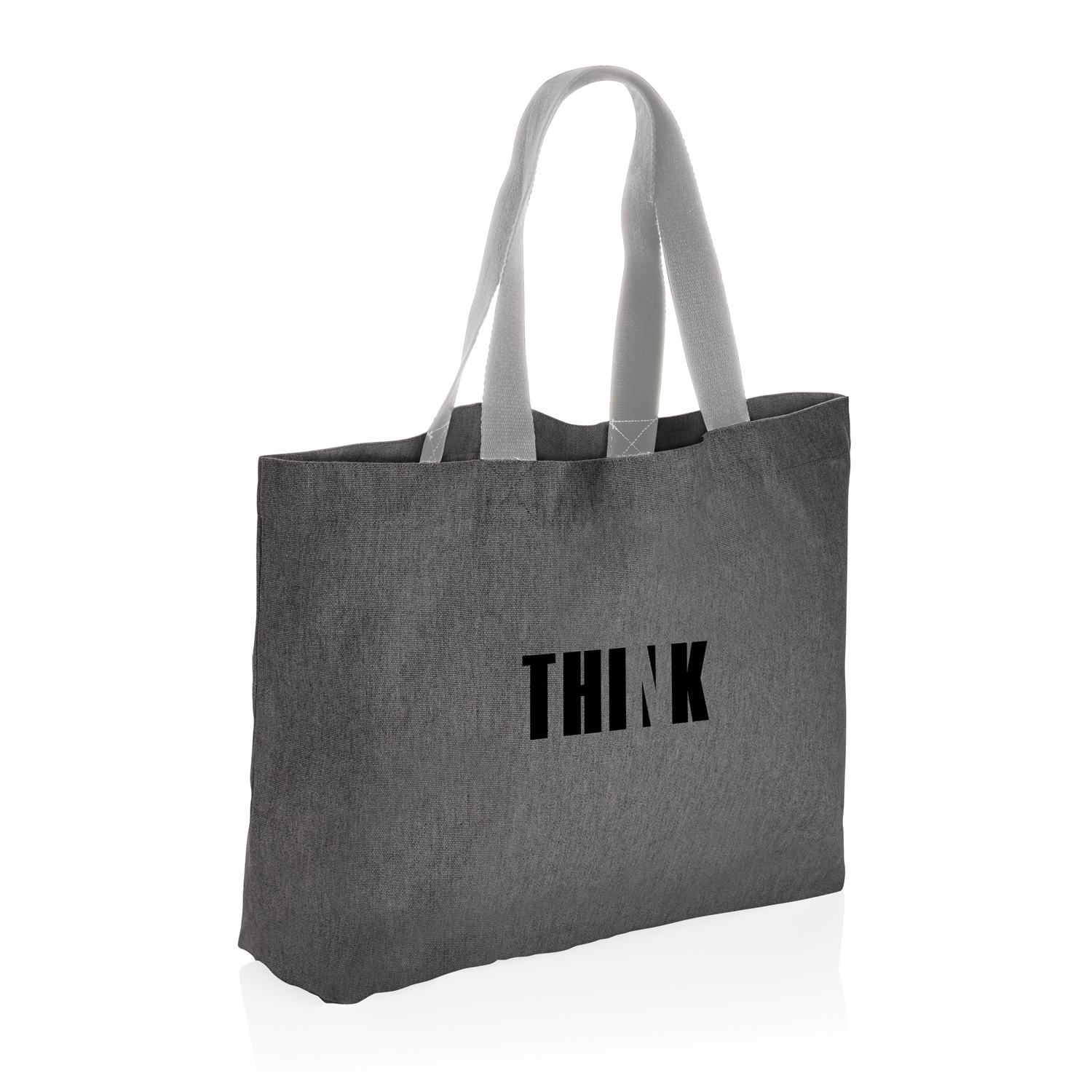 Большая сумка-шоппер Impact из переработанного неокрашенного канваса AWARE™, 240 г/м²-1