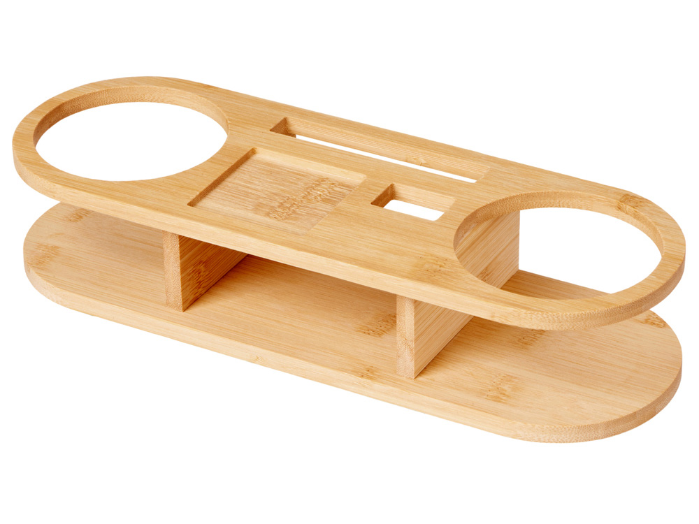 Набор для виски на бамбуковой подставке Boulevardier-3