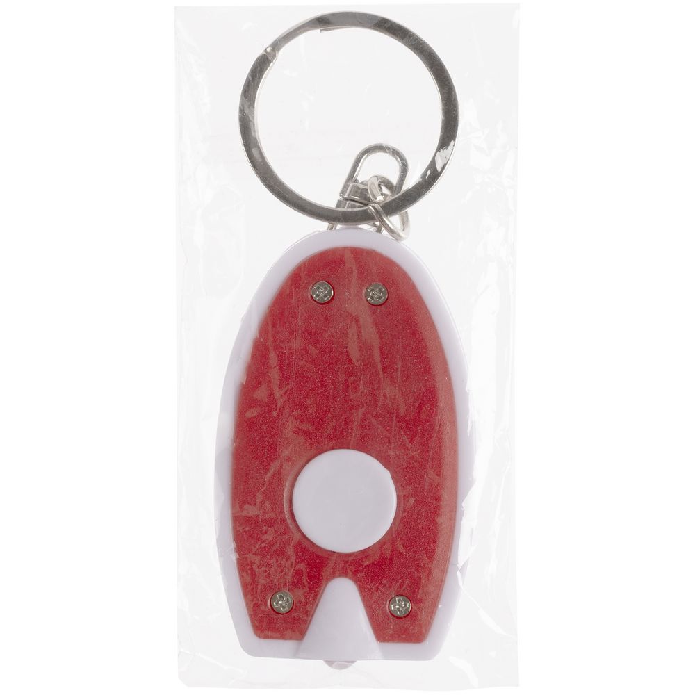 Брелок-фонарик Vivid, ver.2, красный с белым-2