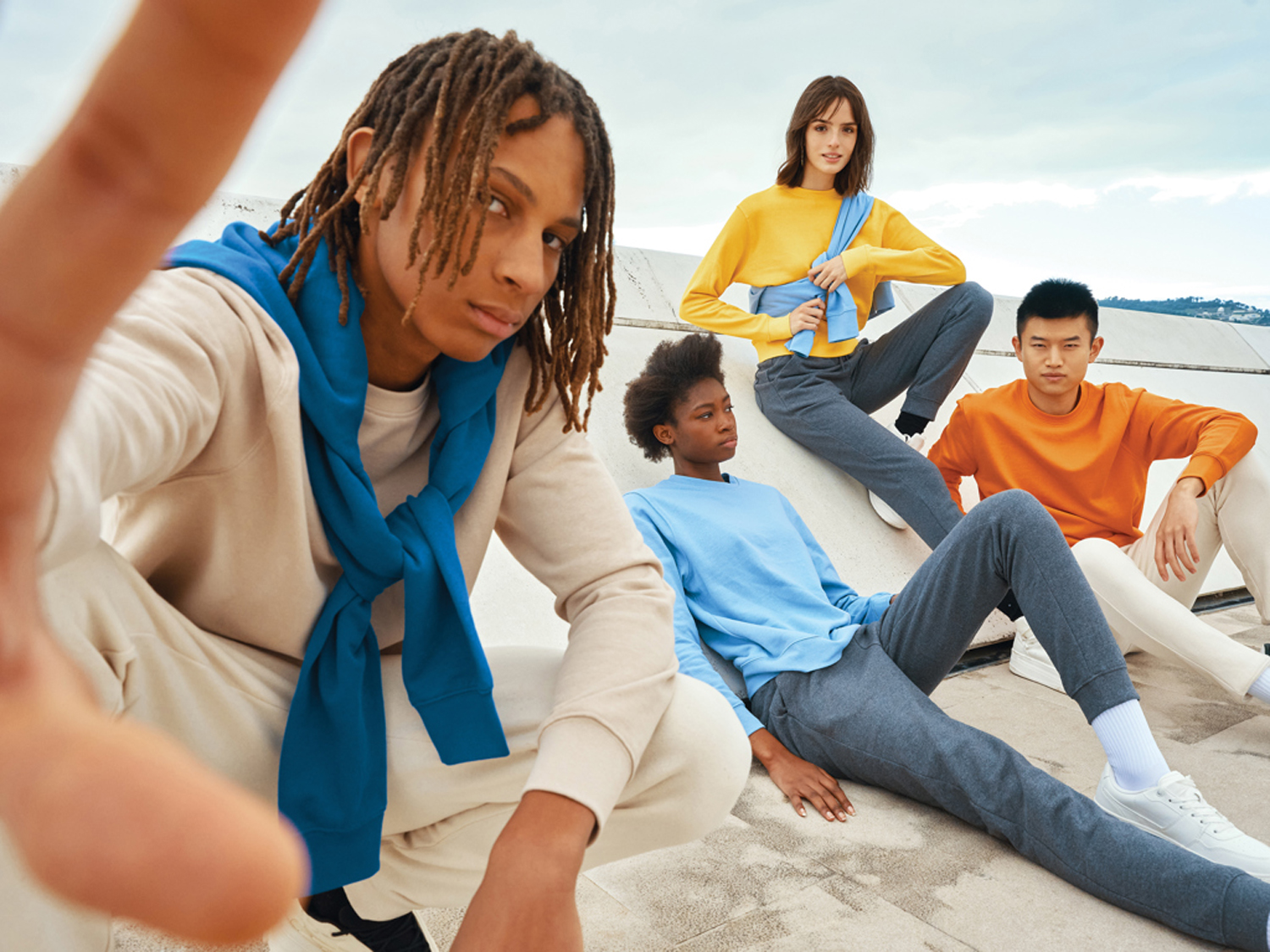 Свитшот Iqoniq Etosha из переработанного хлопка, унисекс, 280 г/м²-20