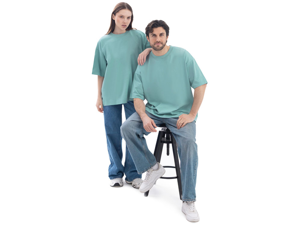 Футболка оверсайз Beta.01 унисекс, пыльный бирюзовый-4