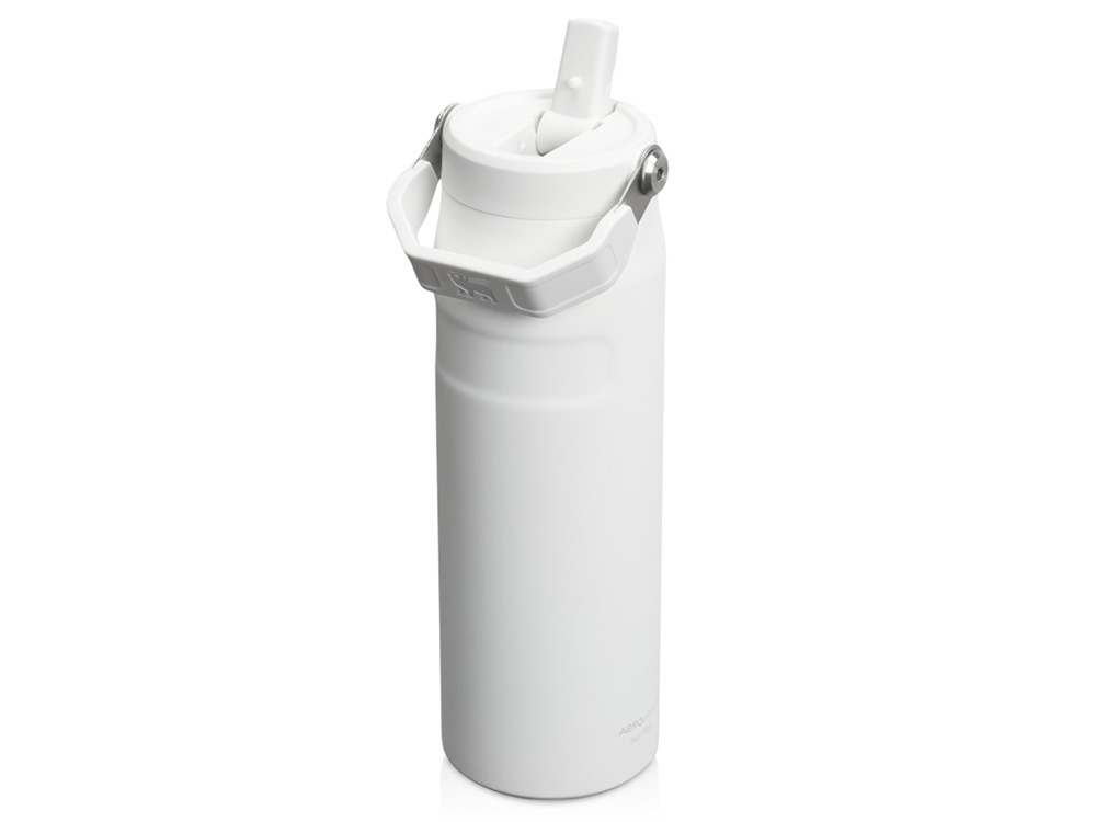 Бутылка для воды объемом 700 мл с откидной трубочкой Stanley IceFlow™ 2.0 - Frosted white-0