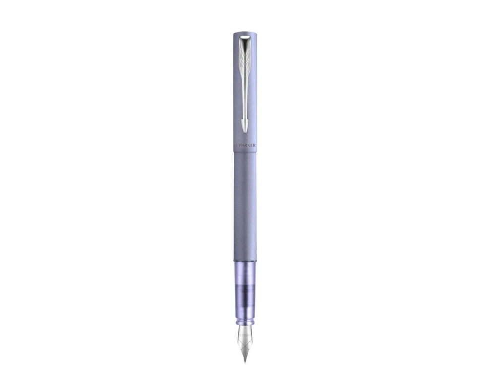 Перьевая ручка Parker Vector XL Silver Blue CT, цвет чернил blue, перо: F/M, в подарочной упаковке.-4